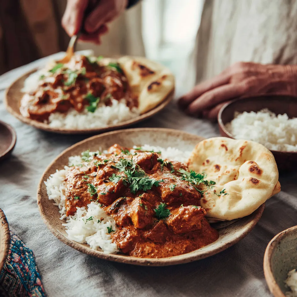 serving the Butter Chicken