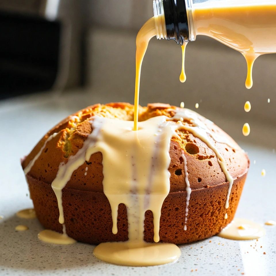 Non-Alcohol Eggnog Poke Cake