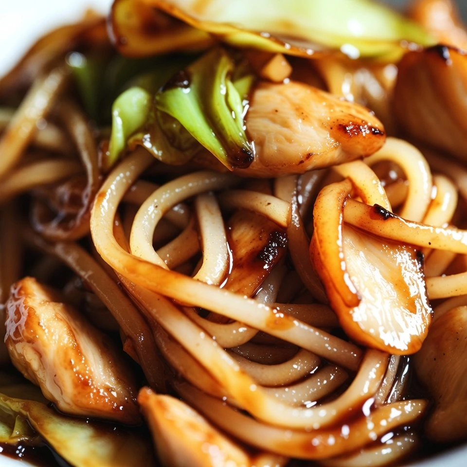 Chicken Cabbage Noodle Stir Fry