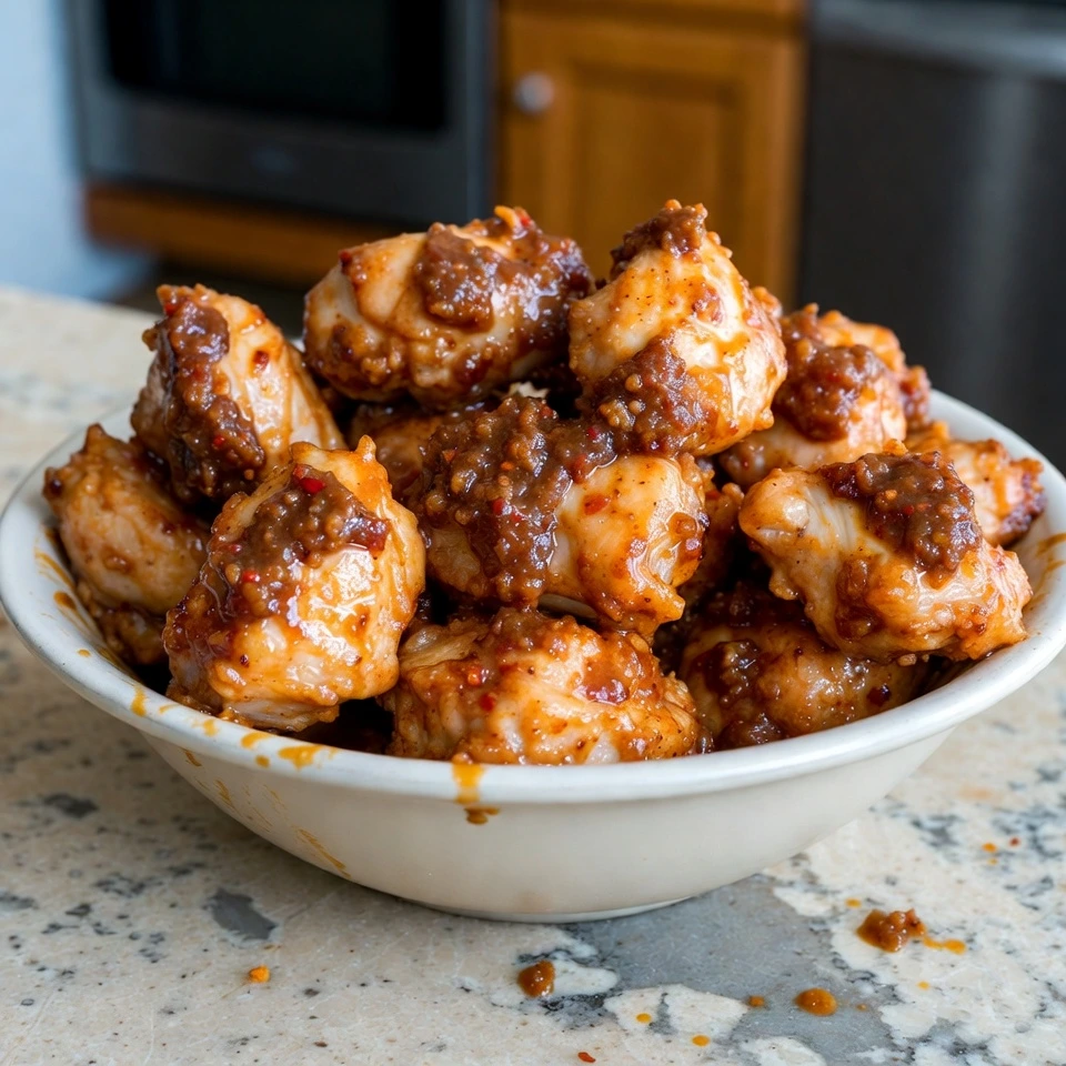 Grilled Maple Sriracha Chicken Bites with Coconut Rice That Balance Sweet Heat Perfectly 4 chicken marinate