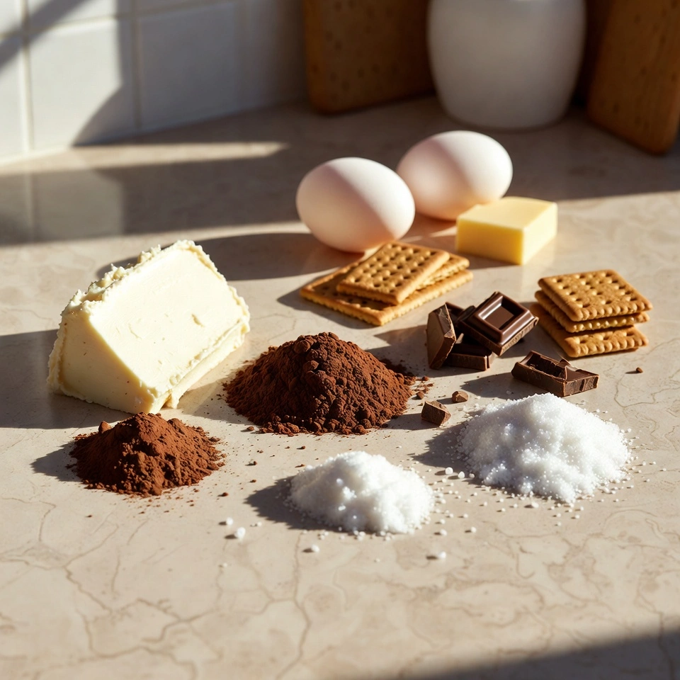 Hot Chocolate Cheesecake Bars ingredients