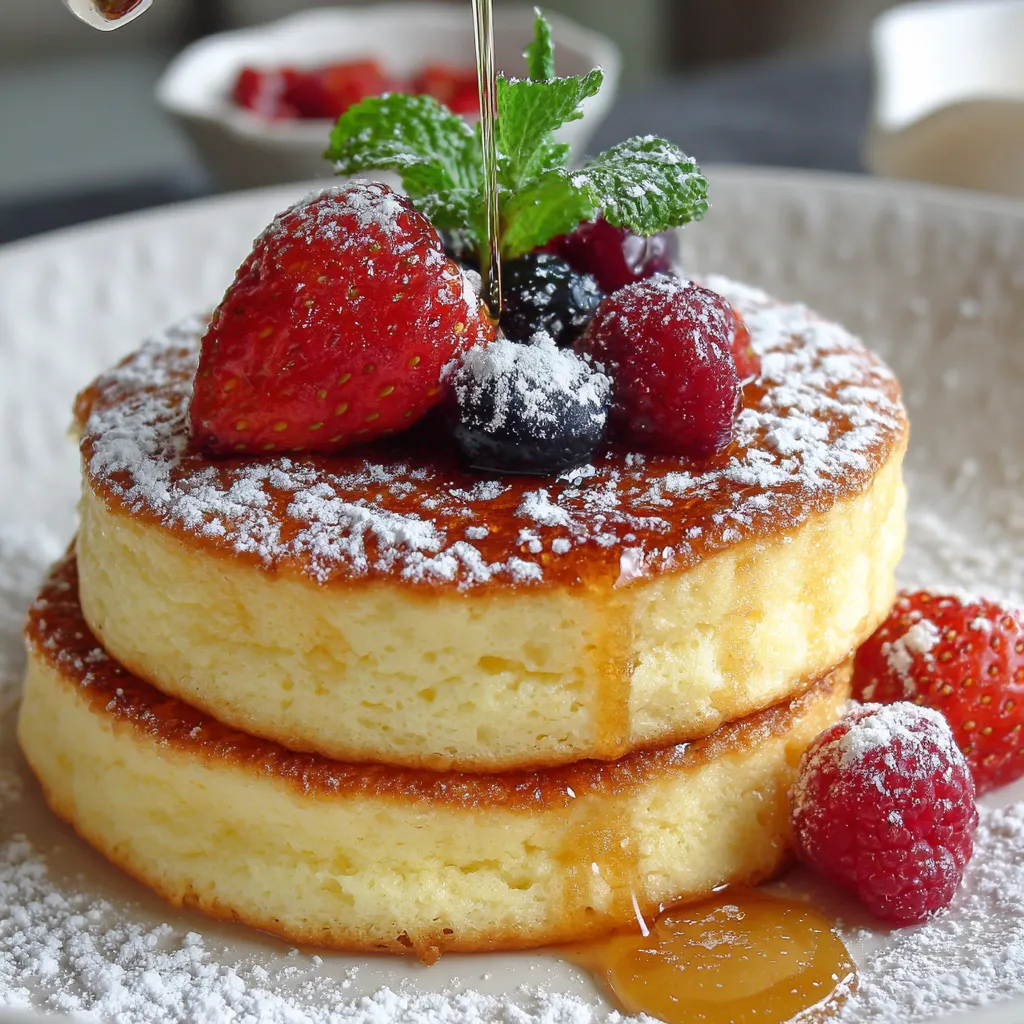 Fluffy Japanese Soufflé Pancakes 2 Fluffy Japanese Soufflé Pancakes