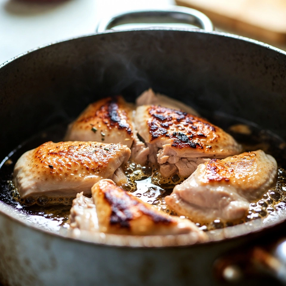Chicken Potato Soup 4 cooking chicken