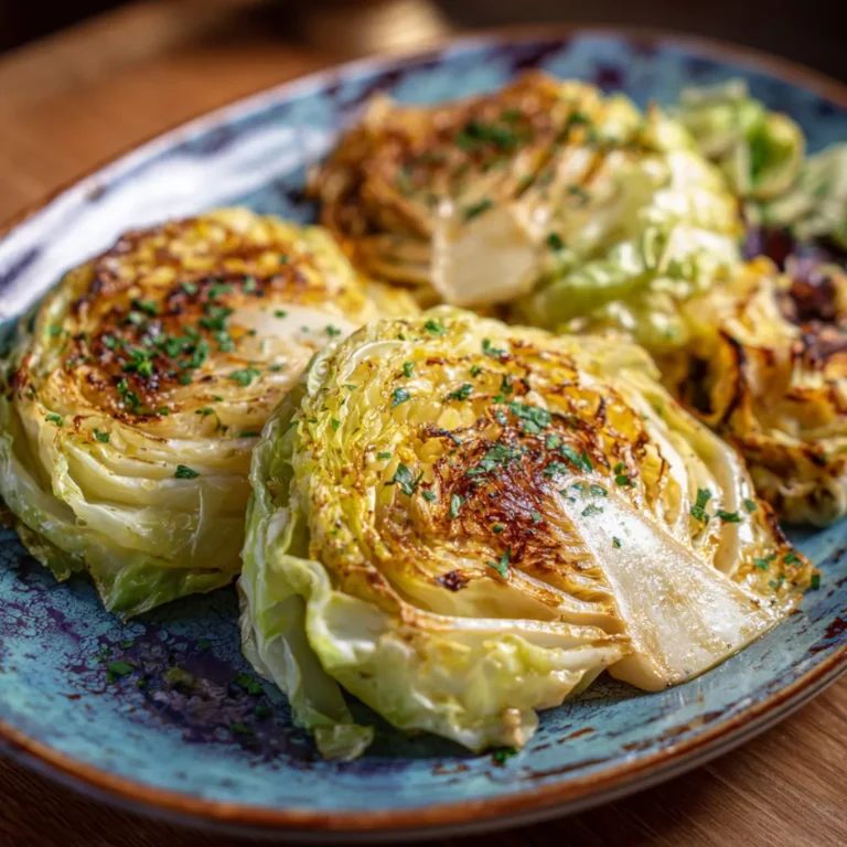 Garlic Butter Roasted Cabbage Steaks 7 Garlic Butter Roasted Cabbage Steaks