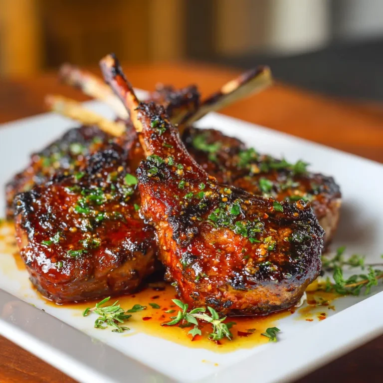 Honey Garlic Glazed Lamb 4 Honey Garlic Glazed Lamb