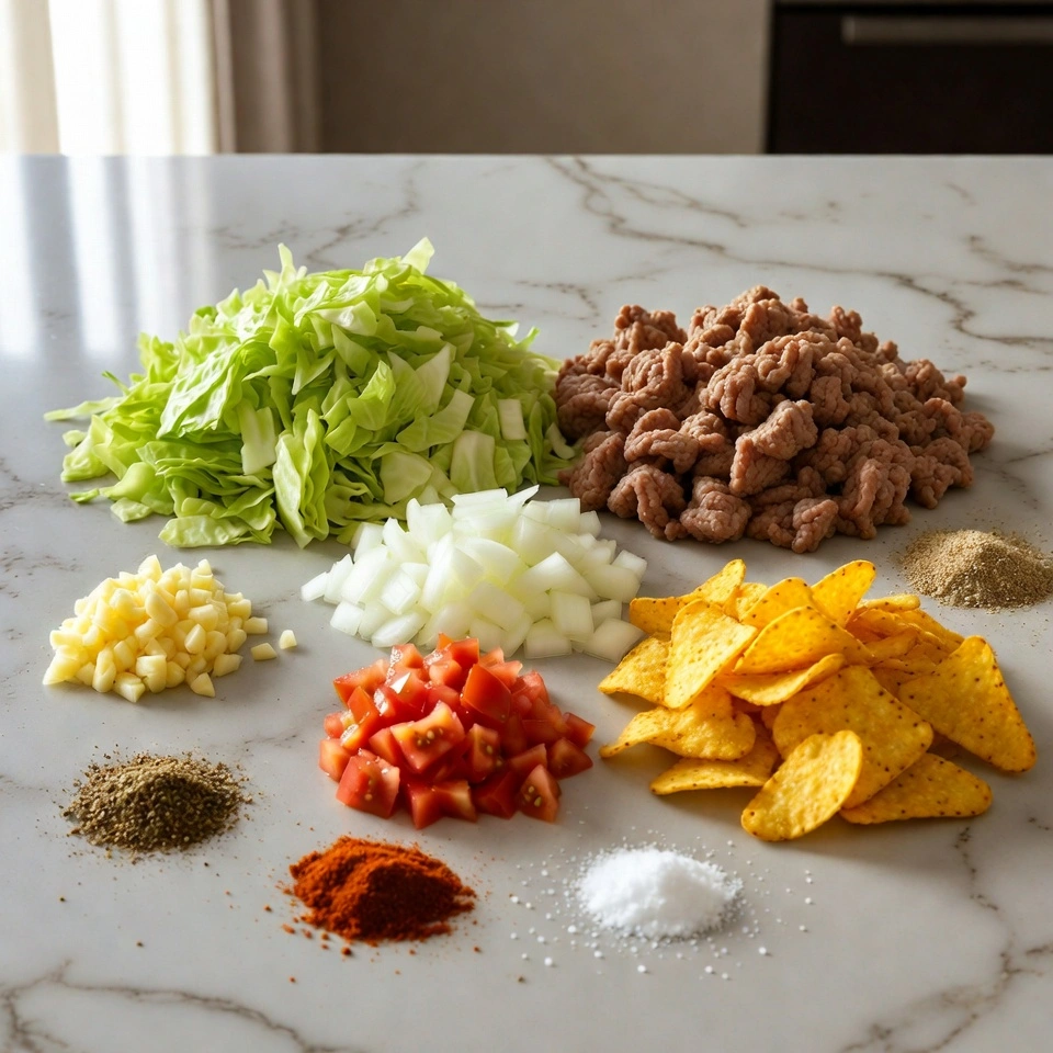 ingredients of Frito Cowboy Cabbage