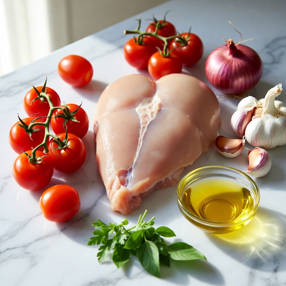 ingredients for Chicken Pomodoro