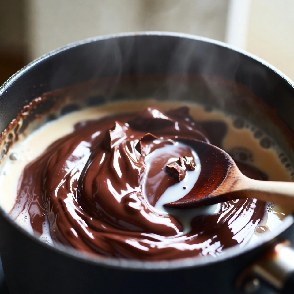 melting the chocolate