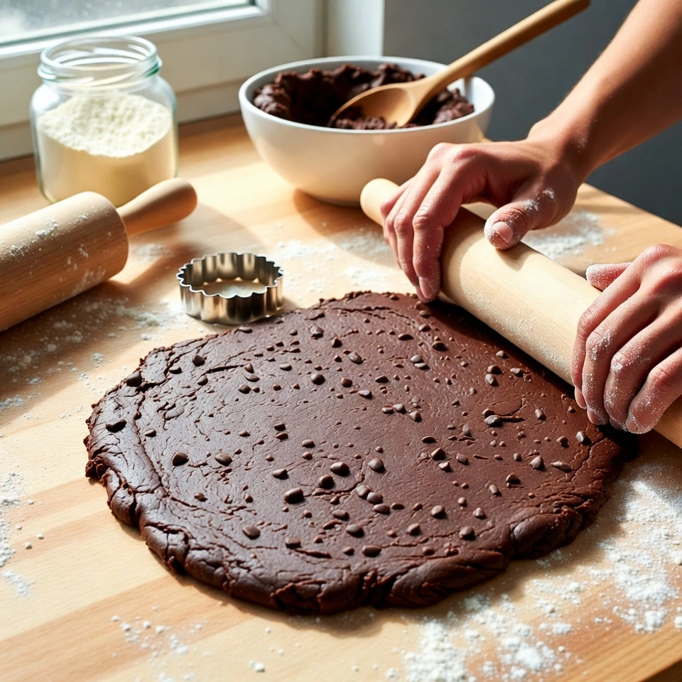 Copycat Thin Mints Cookies dough