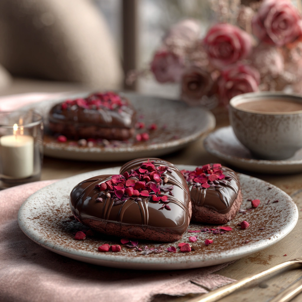 Valentine Ganache Cookies