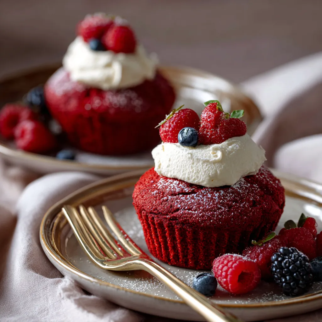Red Velvet Cream Cheese Muffins Valentine’s Day 5 Red Velvet Cream Cheese Muffins Valentine’s Day
