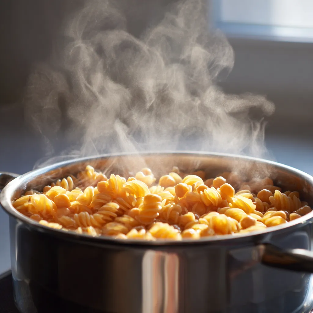 boiling the pasta