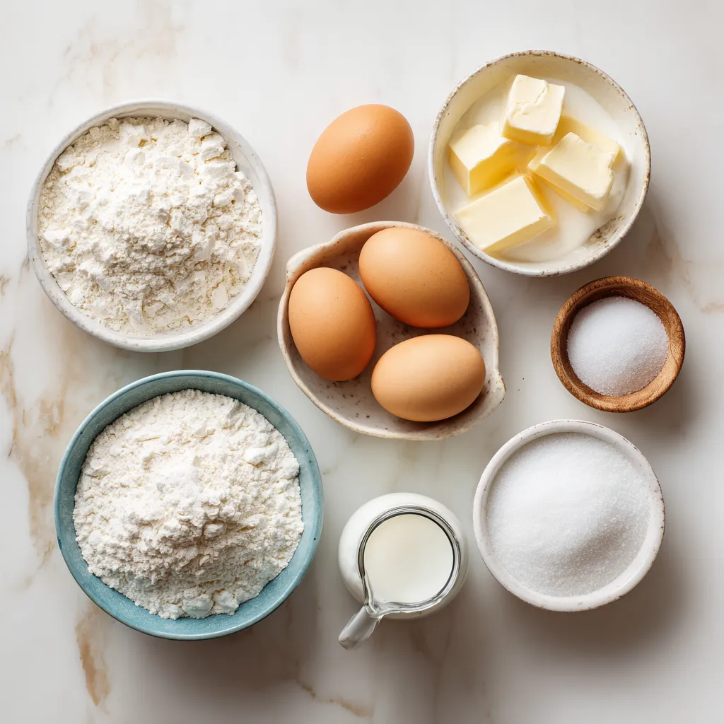 Fluffy Japanese Soufflé Pancakes 3 Fluffy Japanese Soufflé Pancakes ingredients