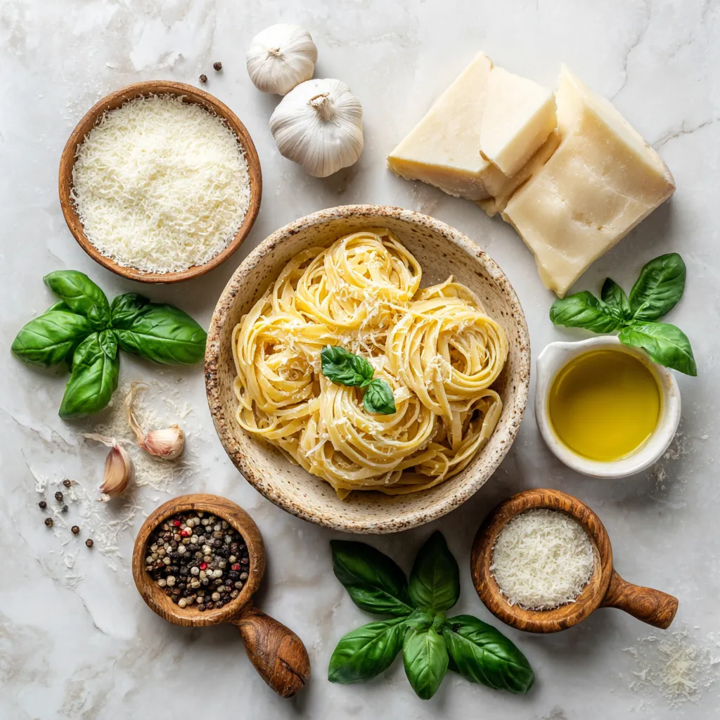 ingredients of Creamy Pesto Pasta recipe