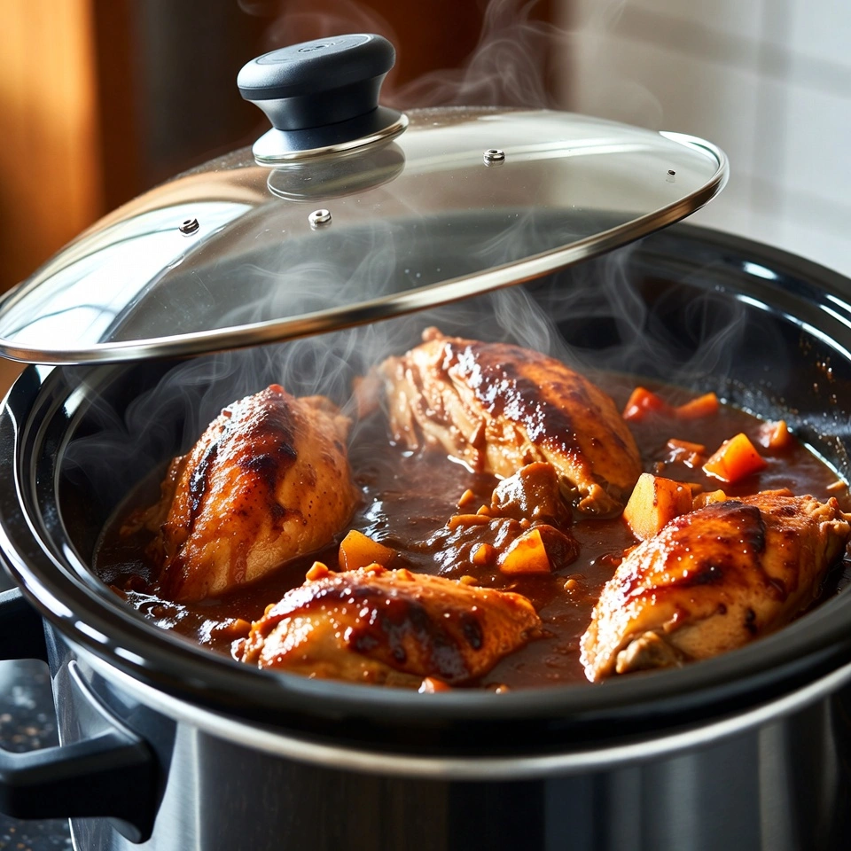 Slow cooker chicken and gravy