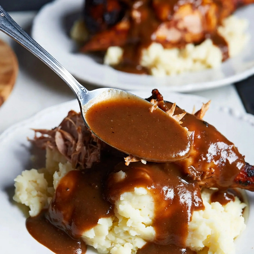 Slow cooker chicken and gravy
