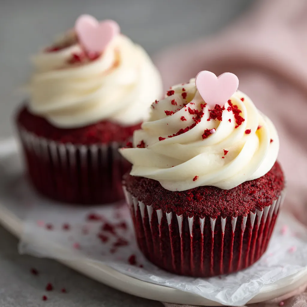 Moist Red Velvet Cupcakes Valentine’s Day