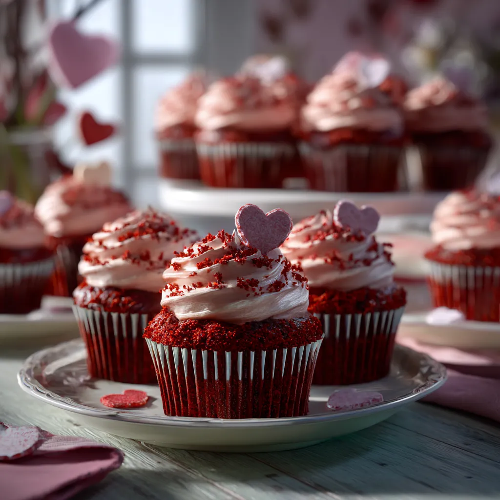 Moist Red Velvet Cupcakes Valentine’s Day
