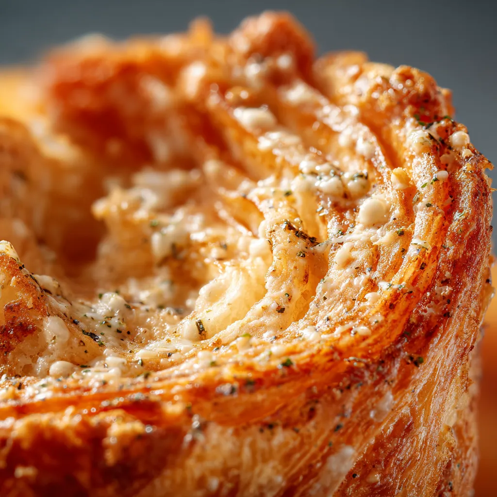 Golden Garlic Parmesan Cruffins