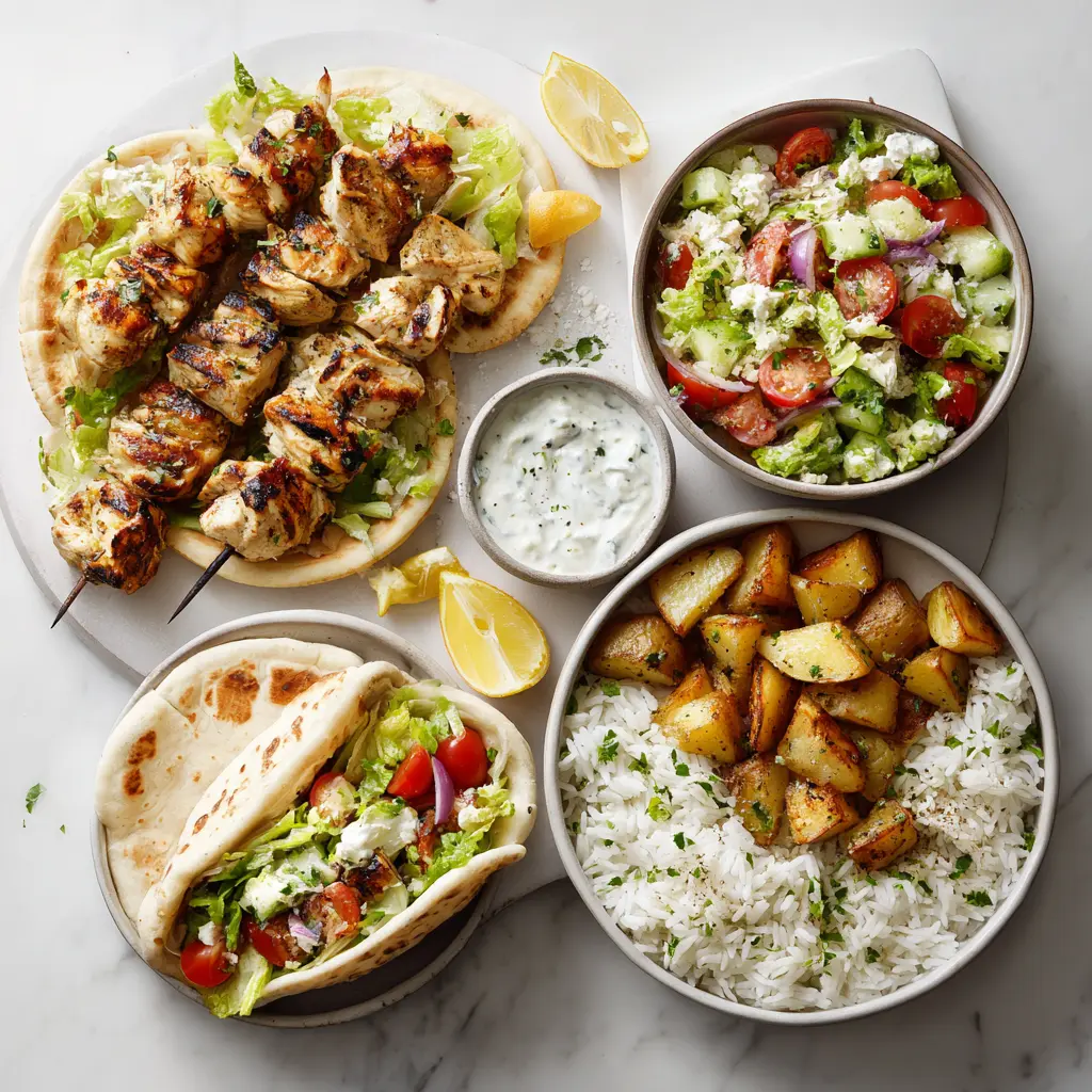 Air Fryer Chicken Souvlaki 6 serving the Air Fryer Chicken Souvlaki