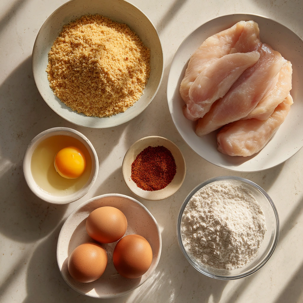 ingredients of Air Fryer Chicken Tenders
