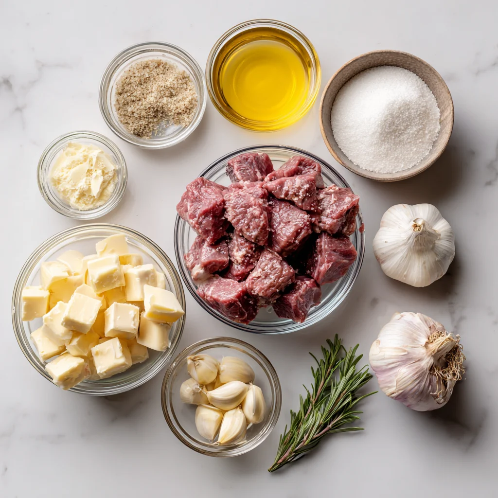 Ingredients used in Air Fryer Garlic Butter Steak Bites