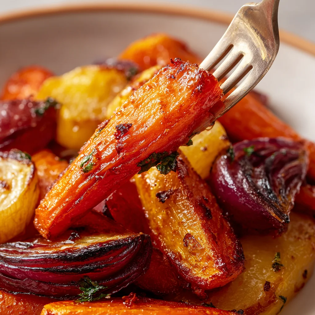 Crispy texture of air fryer root vegetables