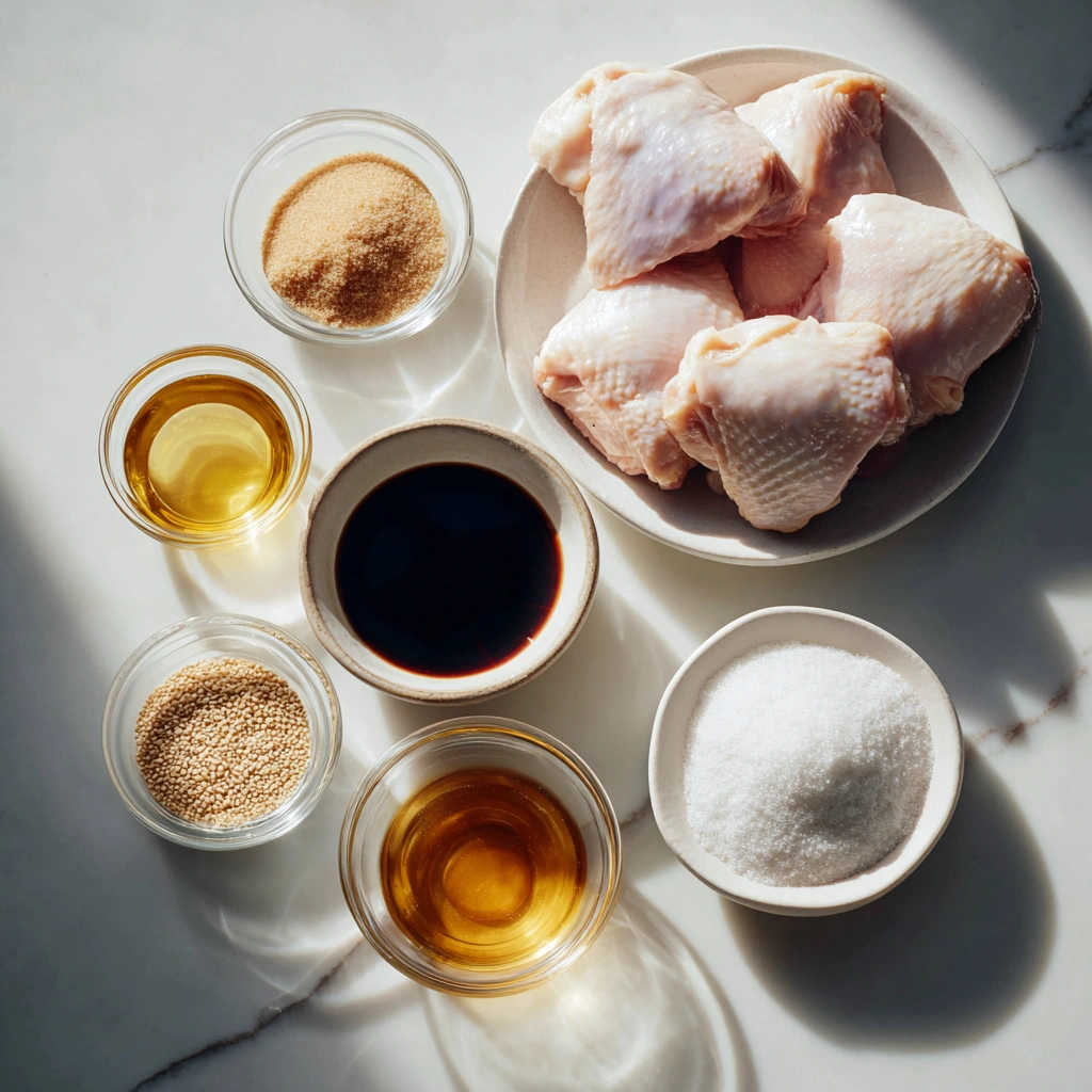 Air Fryer Teriyaki Chicken 3 ingredients of Air Fryer Teriyaki Chicken