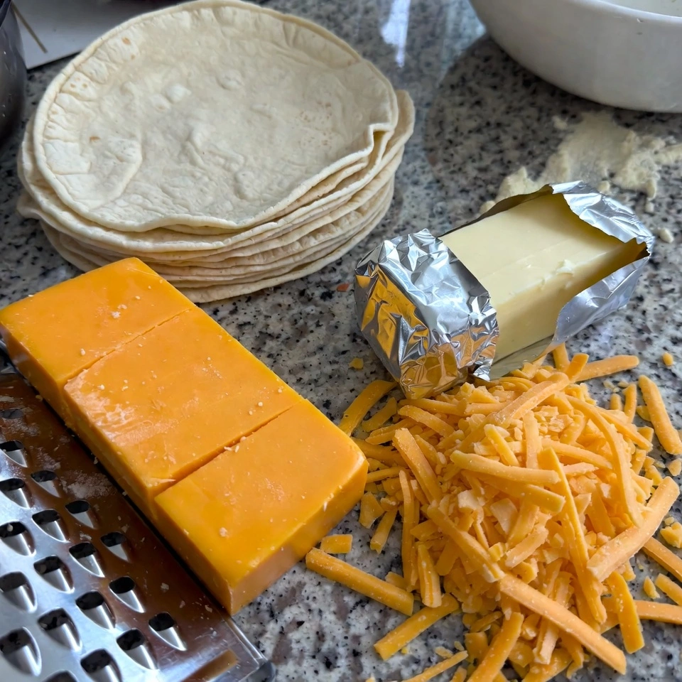 Air Fryer Cheese Quesadilla That Turns Crispy, Golden, and Perfectly Melty 2 ingredients of Air Fryer Cheese Quesadilla