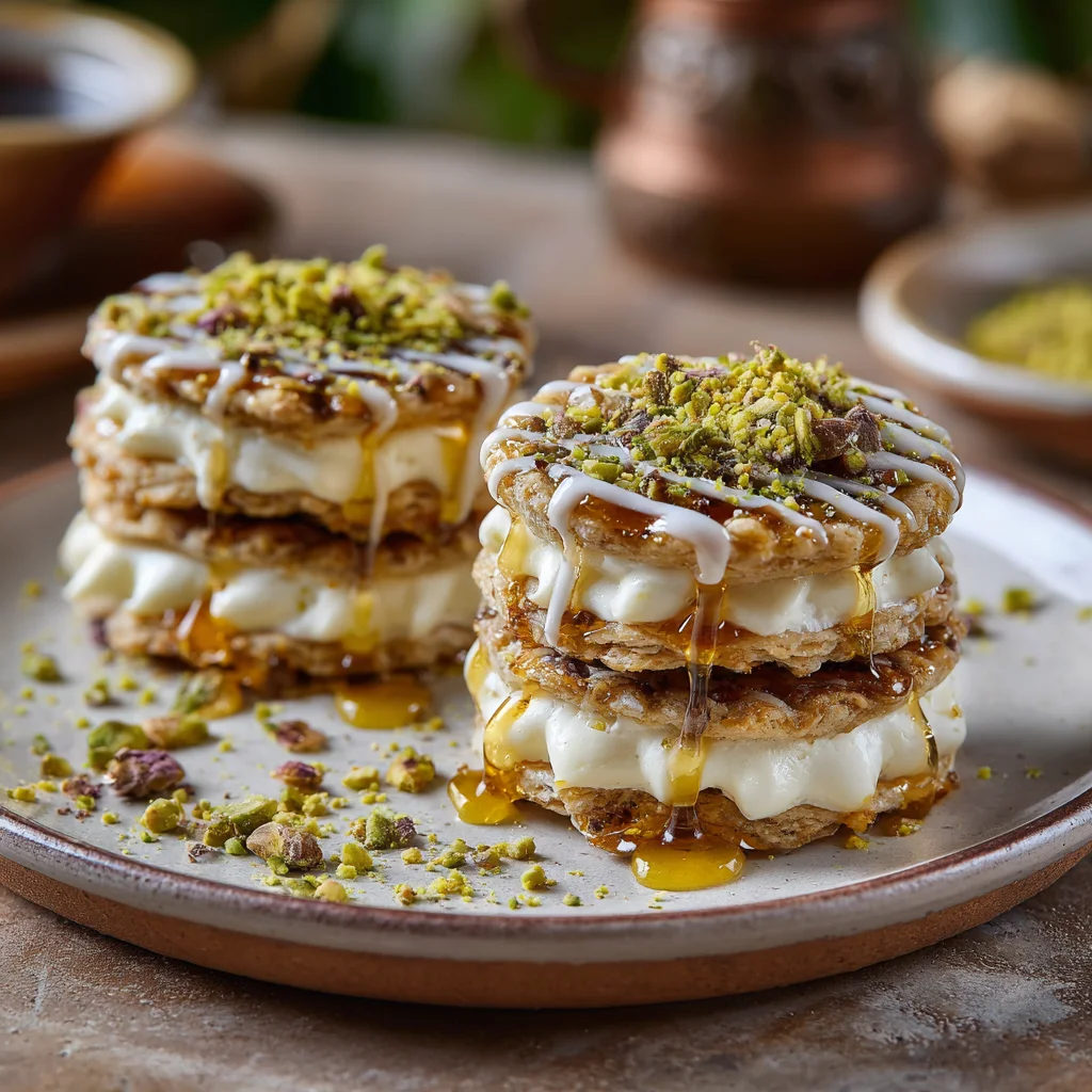 Baklava Cream Sandwich Cookies 6 Baklava Cream Sandwich Cookies