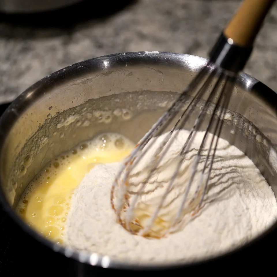 How to Make the Best Turkey Gravy Recipe (Rich, Smooth & Foolproof) 3 Making roux for homemade turkey gravy