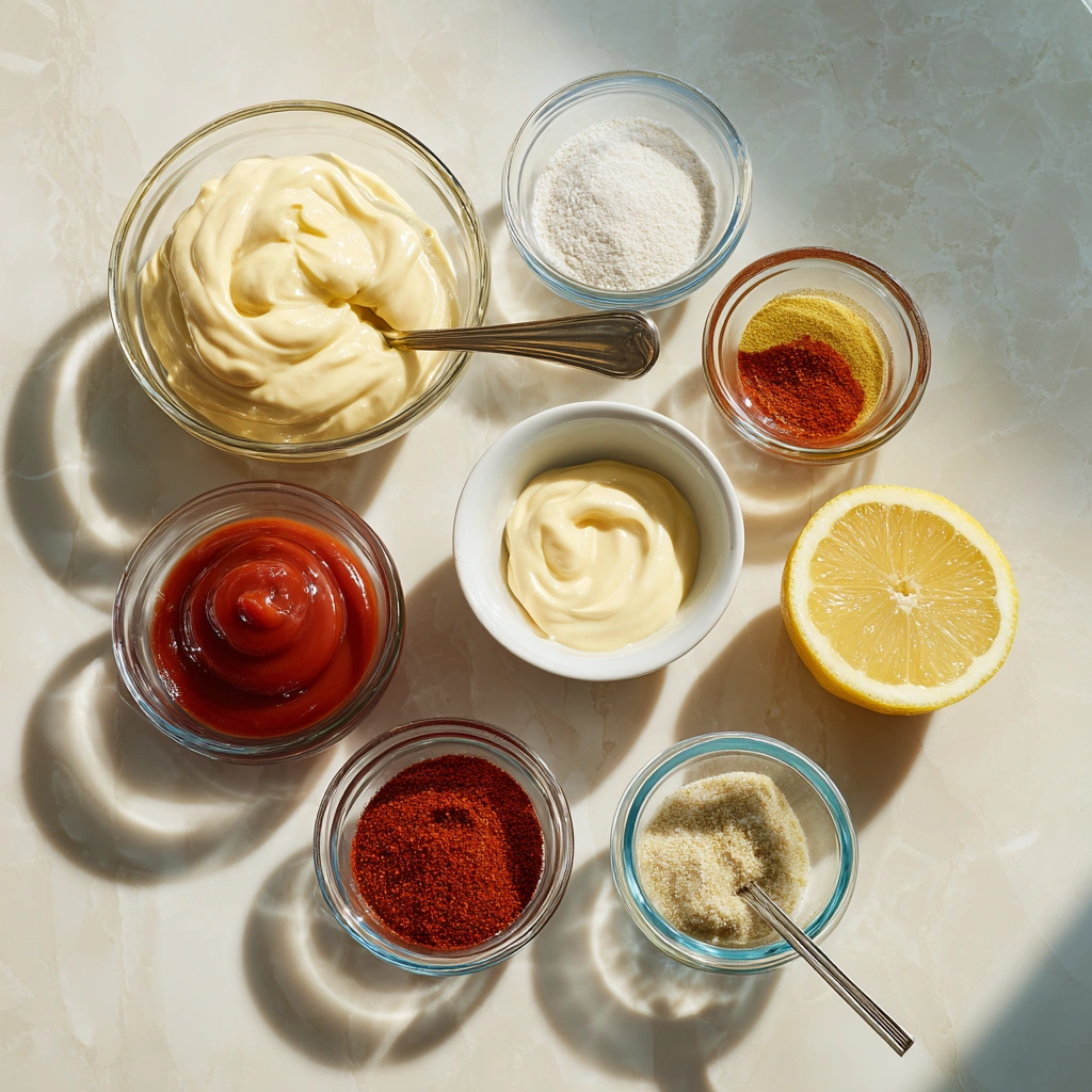 Boom Boom Sauce Spicy Mayo Dip and Sandwich Spread Recipe 3 ingredients of Boom Boom Sauce Spicy Mayo Dip