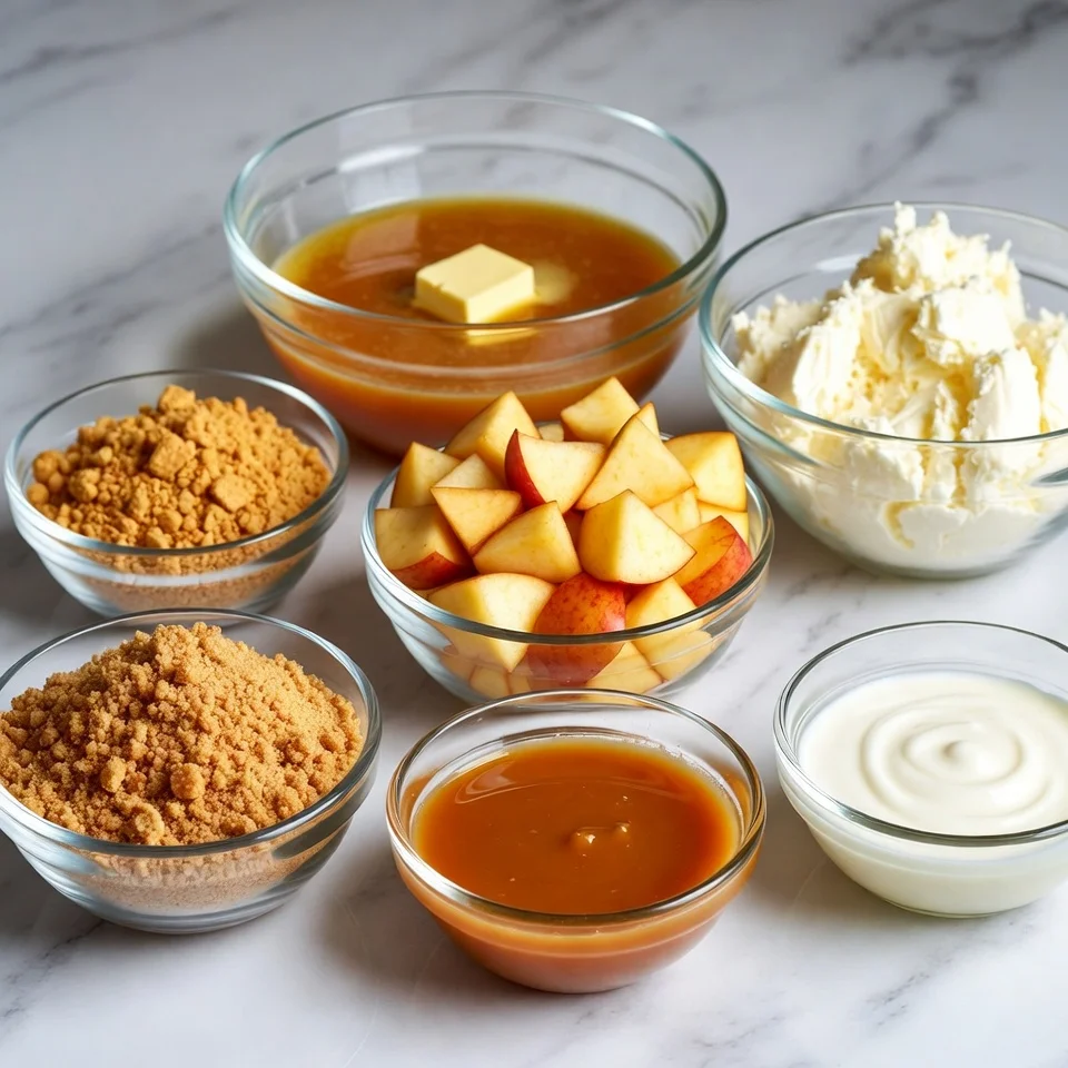 Ingredients used Caramel Apple Cheesecake