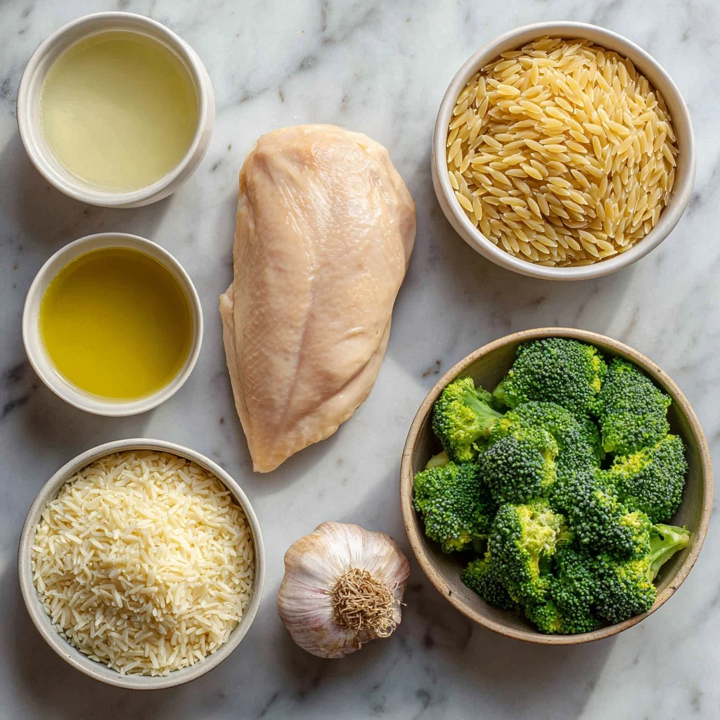 Cheesy Chicken Broccoli Orzo Recipes 2 Ingredients used in Cheesy Chicken Broccoli Orzo Recipes