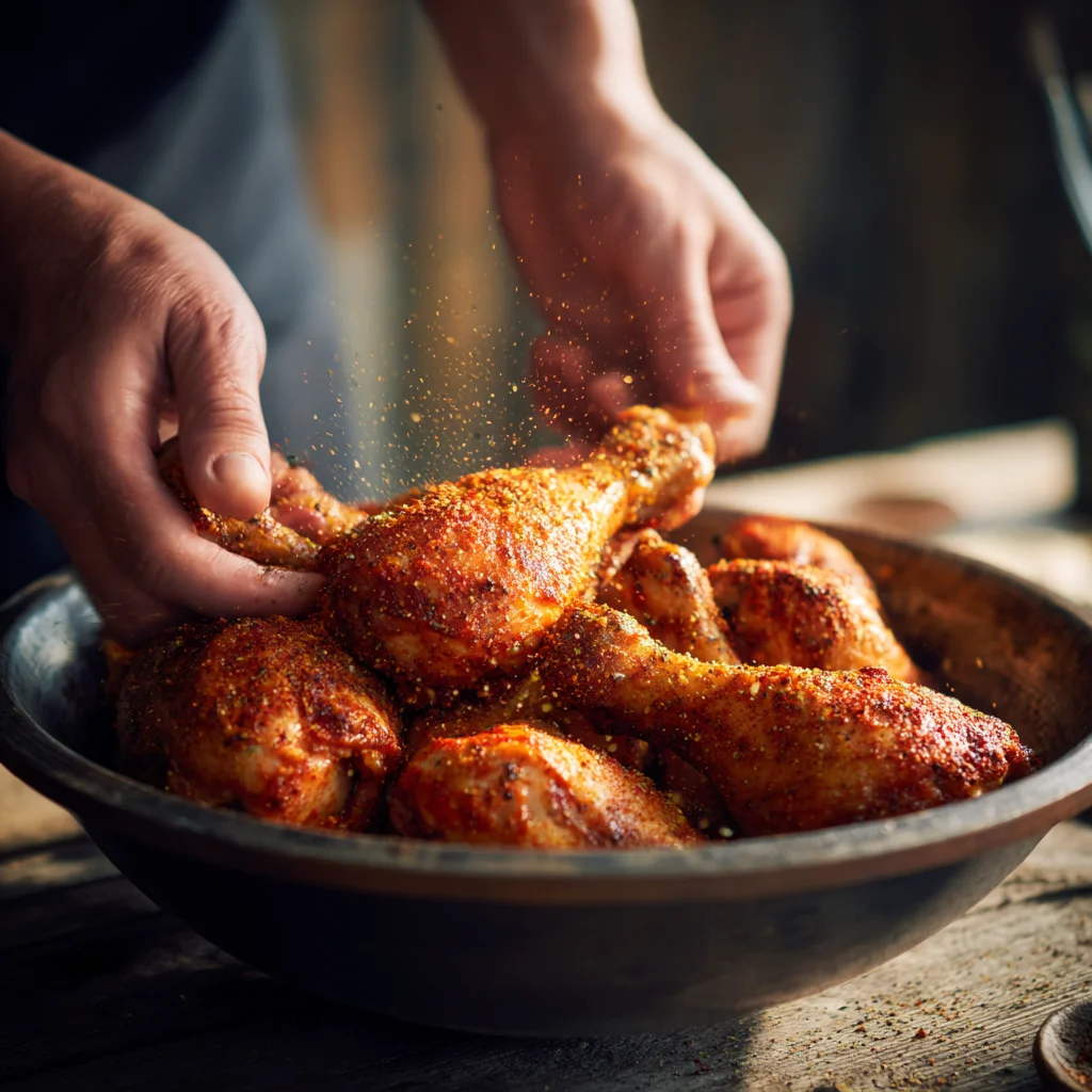 Seasoned drumsticks for healthy baked drumsticks recipe