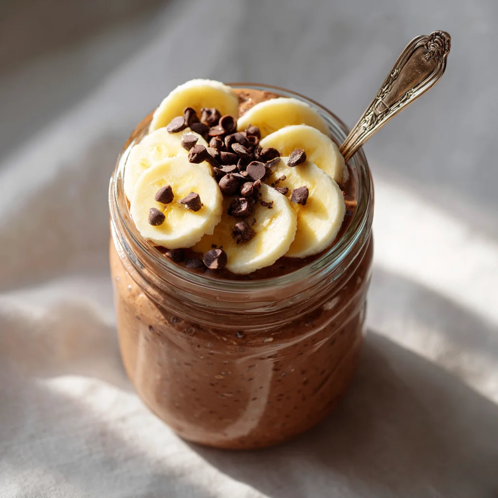 Chocolate Overnight Oats – A Creamy, Healthy Breakfast You’ll Crave 5 Spoonful of chocolate overnight oats creamy texture