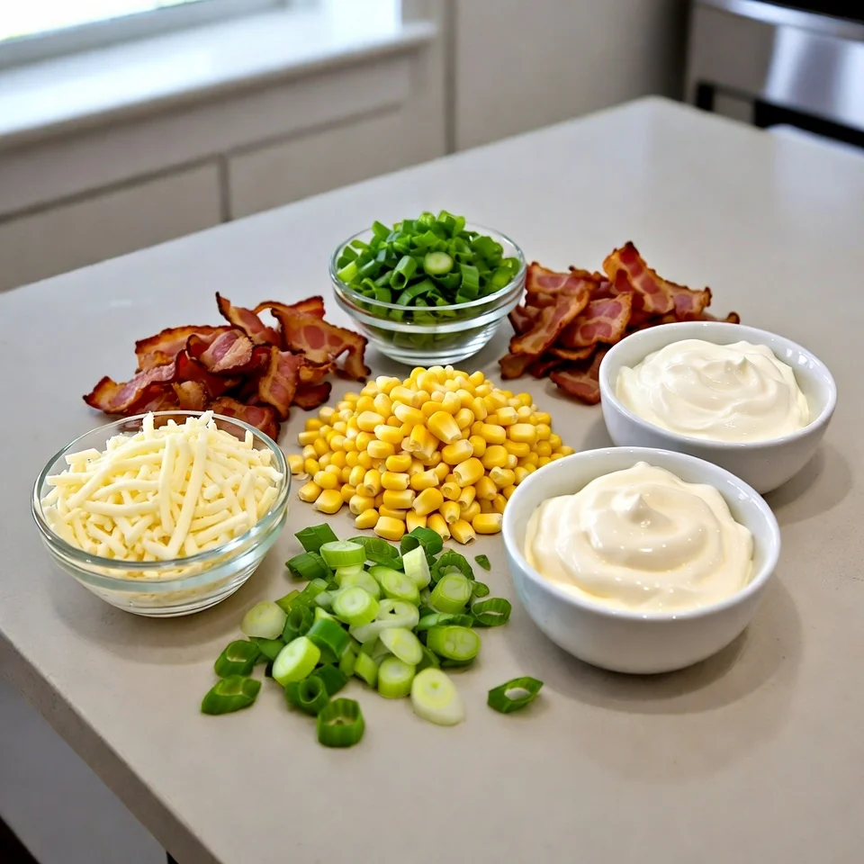 Ingredients used in Crack Corn Salad