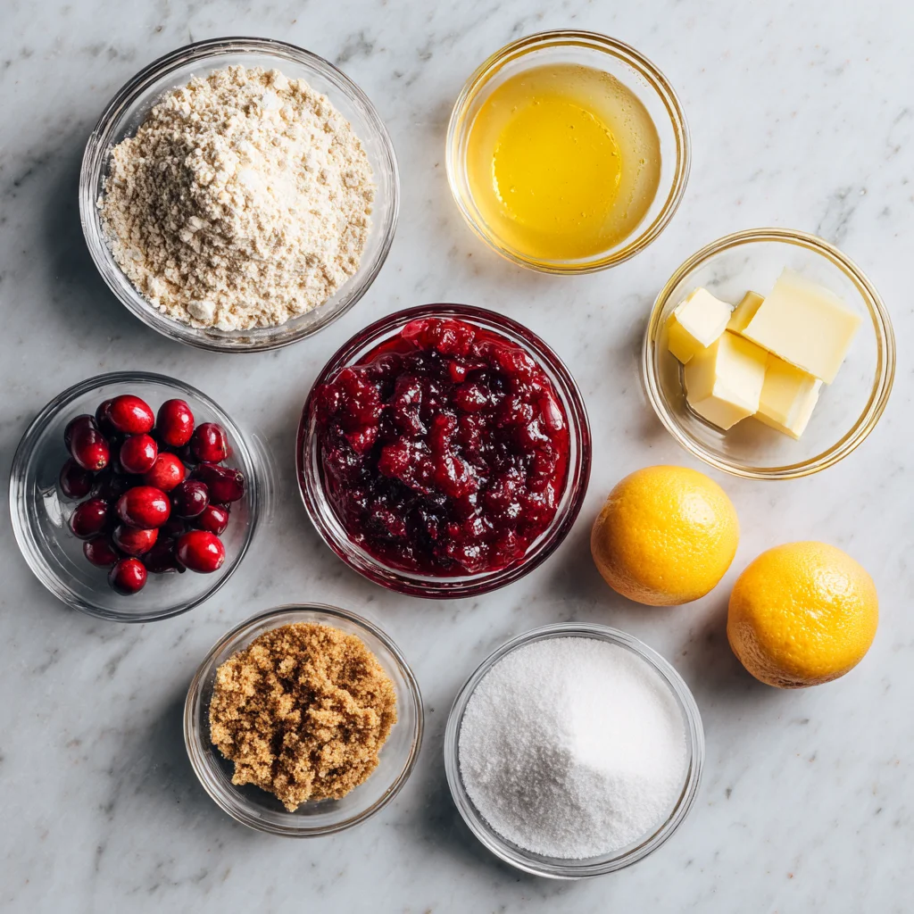 Ingredients used in Cranberry Orange Bread Recipe