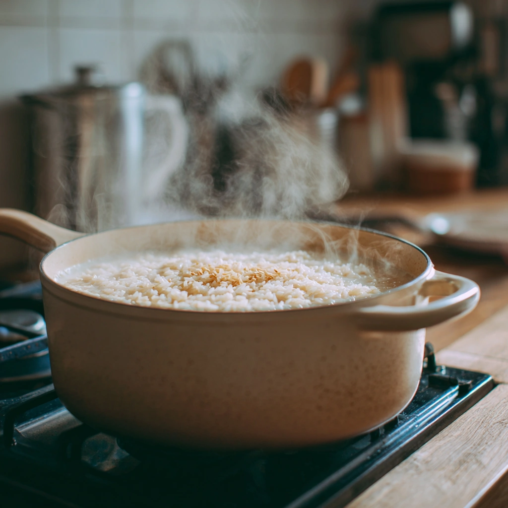 Creamy Coconut Lime Rice with Peanuts