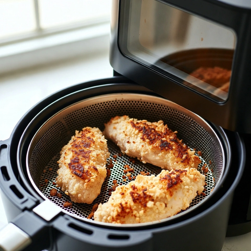 Crispy air fryer chicken sandwich
