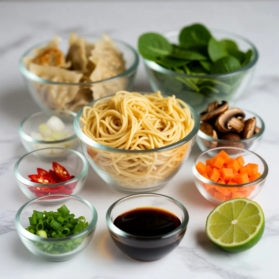 Delicious Potsticker Noodle Bowl Recipe 2 Ingredients used Delicious Potsticker Noodle Bowl Recipe