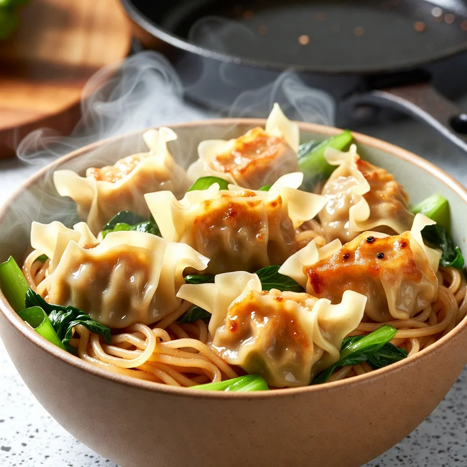 Delicious Potsticker Noodle Bowl Recipe 6 Delicious potsticker noodle bowl recipe served in bowl