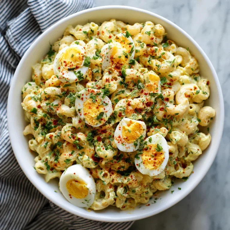 Deviled Egg Macaroni Pasta Salad