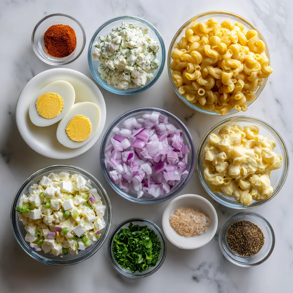 ingredients used Deviled Egg Macaroni Pasta Salad