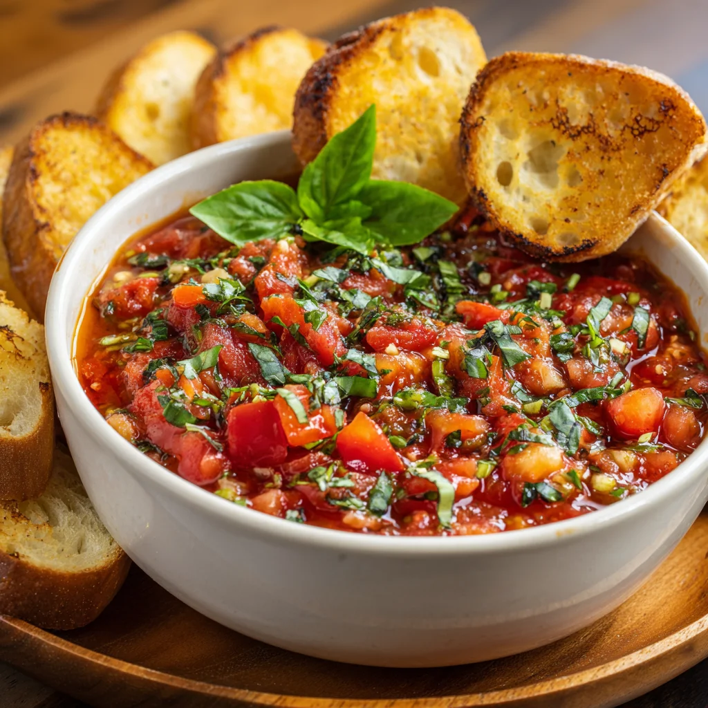 Easy Bruschetta Dip Recipe Fresh, Creamy & Perfect for Any Gathering 7 Easy Bruschetta Dip Recipe