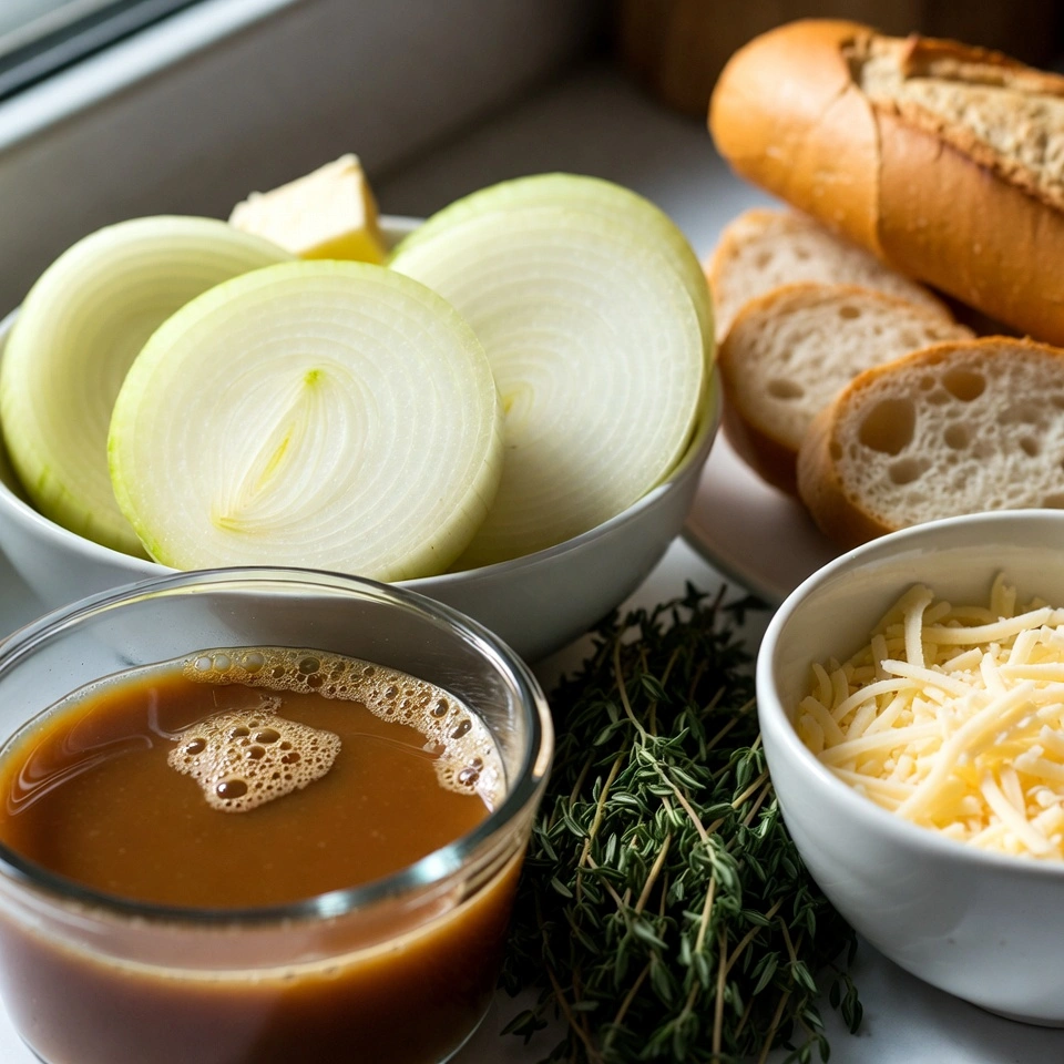 ingredients of french onion soup recipes