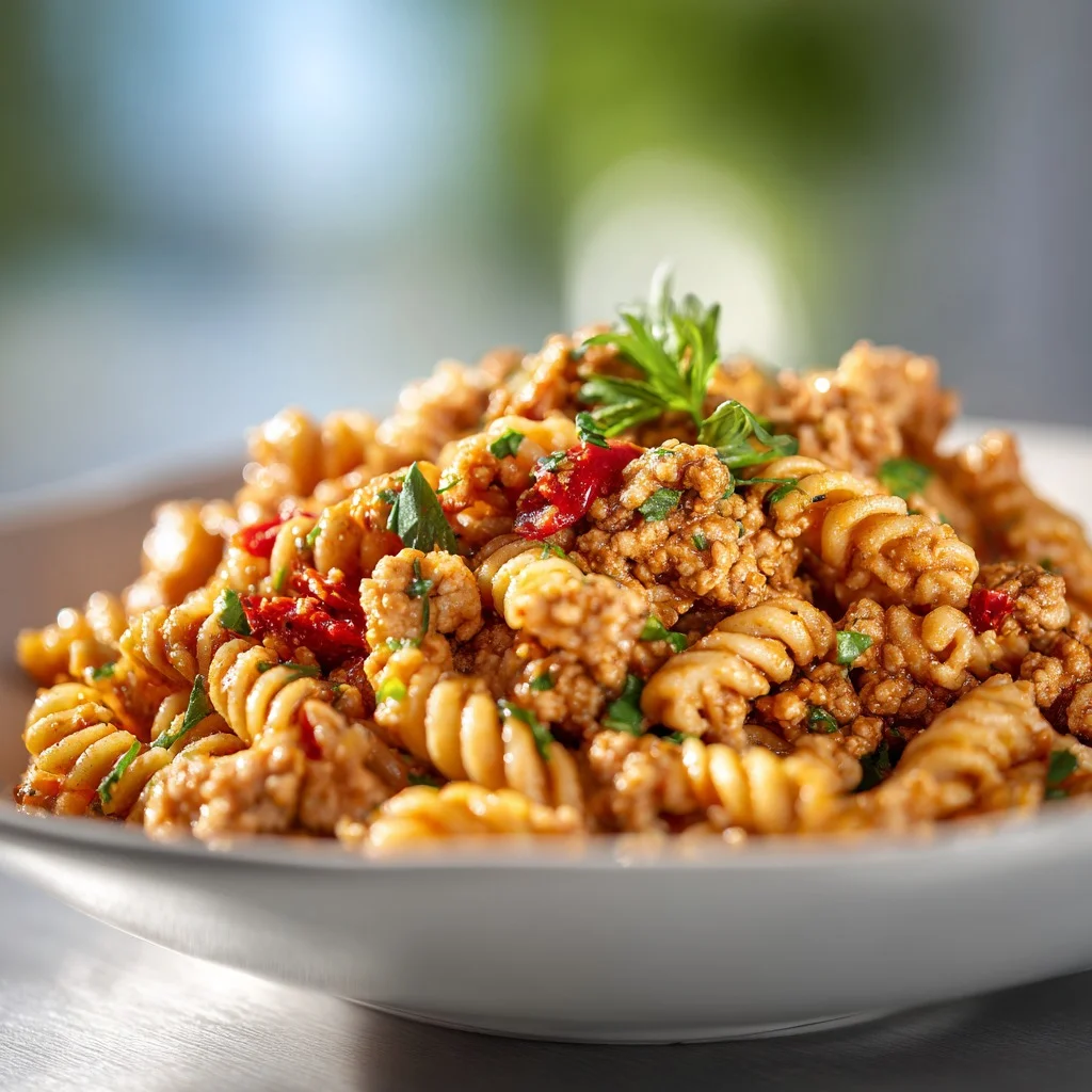 Ground Turkey Pasta Recipes – Light, Flavorful & Perfect for Weeknight Dinners 5 Final serving of Ground Turkey Pasta Recipes