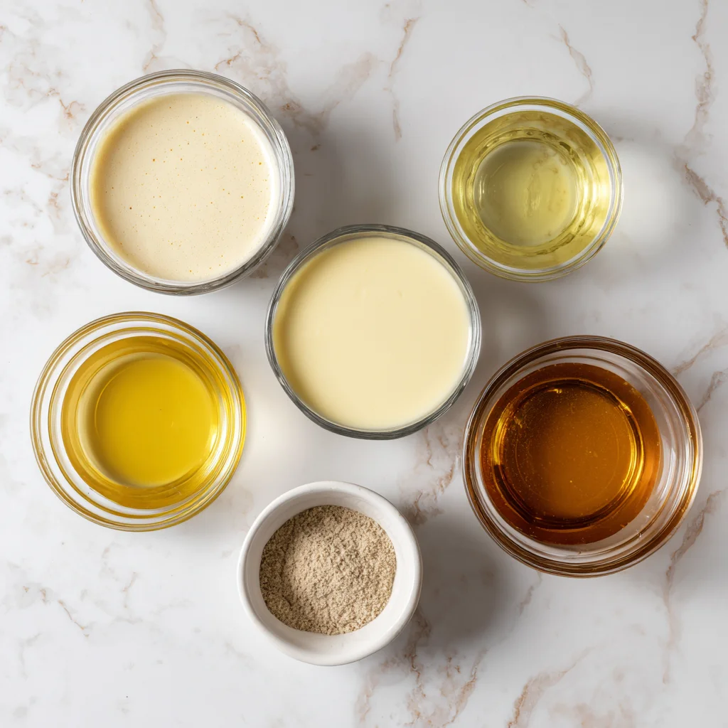 ingredients used in Homemade Condensed Cream Soup Recipe