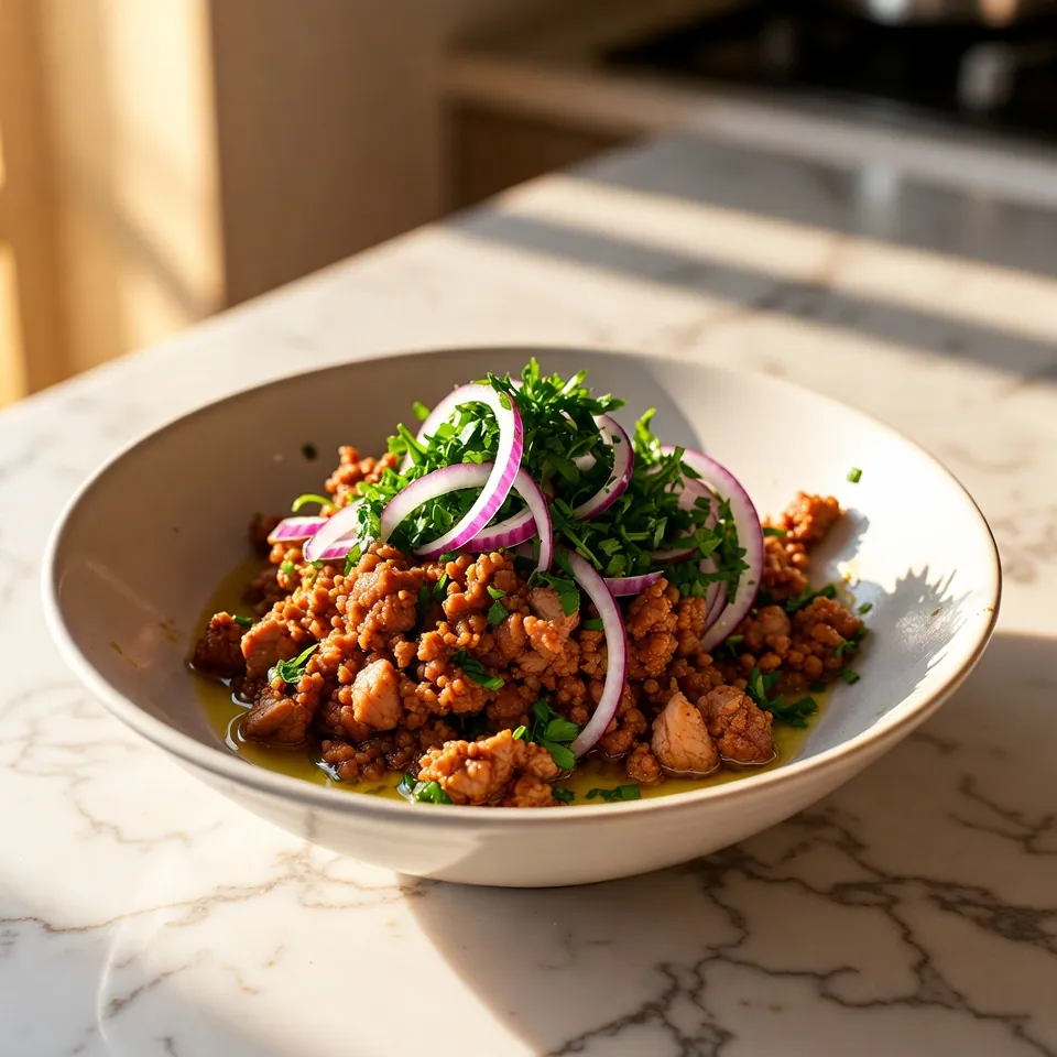 Larb Thai Recipe with Fresh Herbs and Bold Lime Chili Flavor 4 Larb Thai Recipe