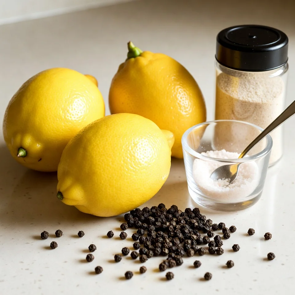 Lemon Pepper Seasoning Recipe 2 Ingredients used in Lemon Pepper Seasoning Recipe